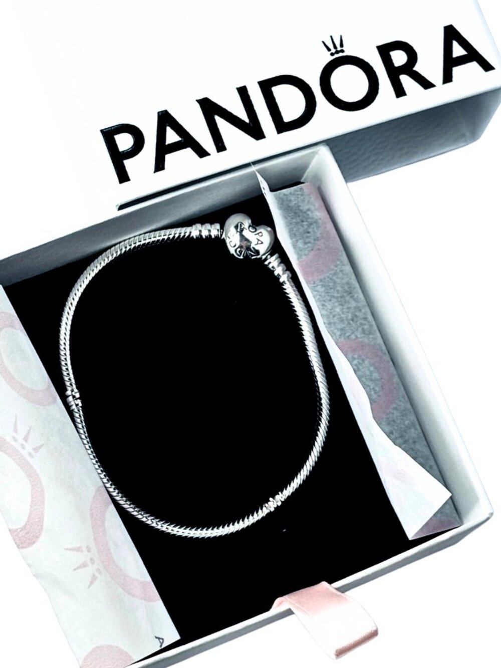 PANDORA | Silver Heart Charm Bracelet | New In Box